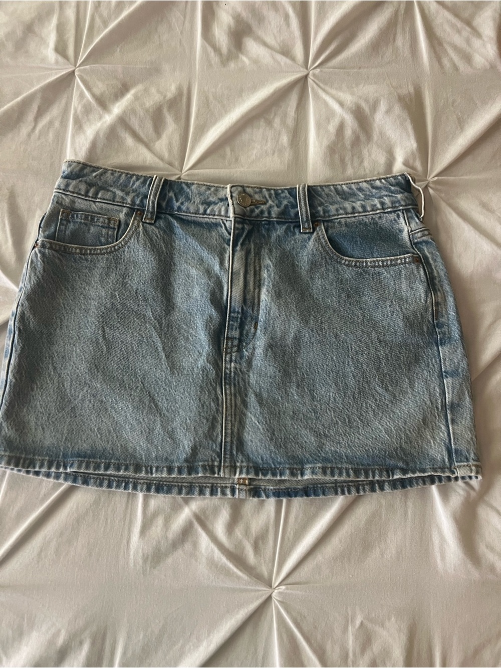 PAC sun Light Blue Denim Mini Skirt